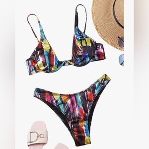 Colorful Abstract Bikini Set